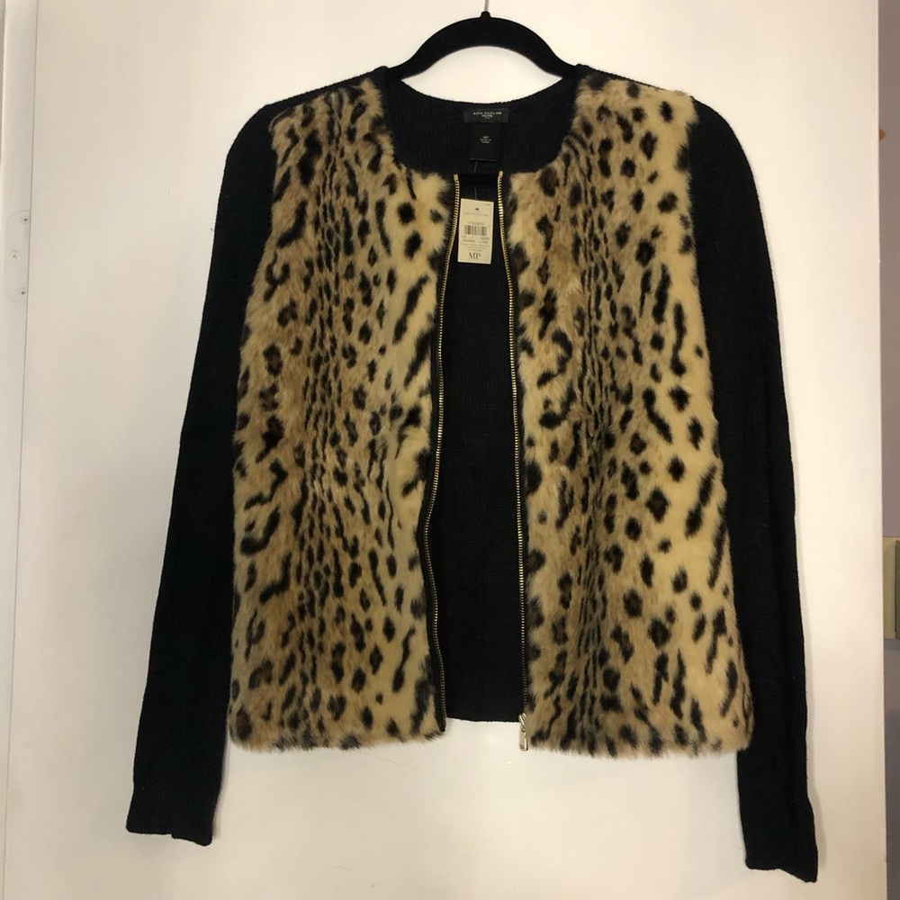 Ann Taylor Petite Full Zip Sweater
